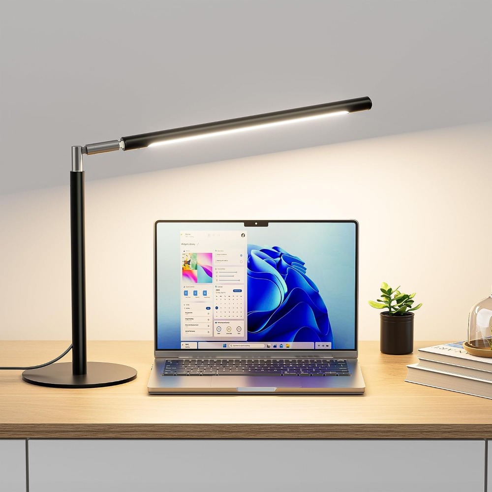 Home Office Desks - 16-calowa Regulowana Metalowa Lampka Biurkowa LED,