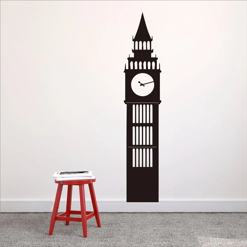 Home Office London - Naklejka ścienna z motywem zegara Big