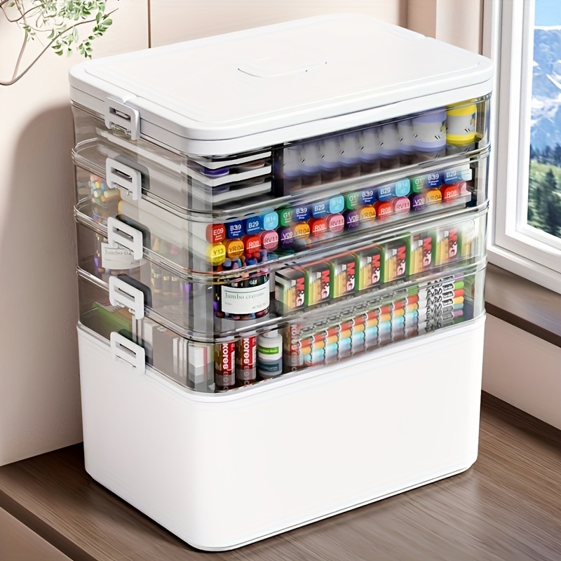 Home Office Ideas - Wielofunkcyjny, wielowarstwowy pojemnik do przechowywania z