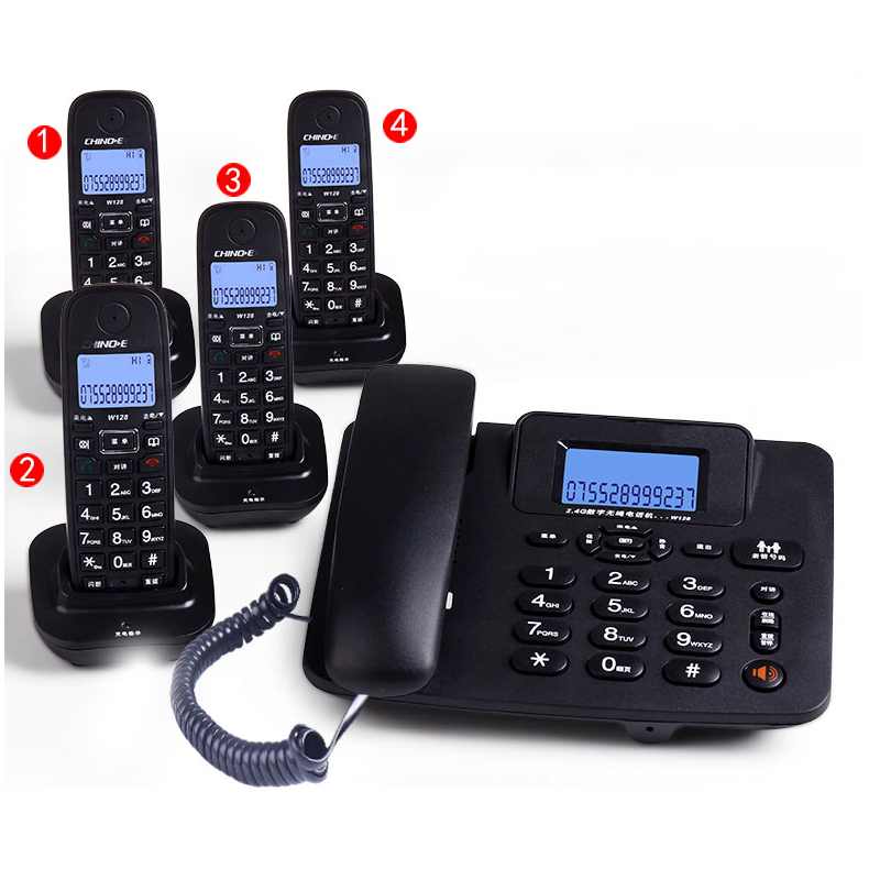 Home Office Gear - Bezprzewodowy telefoniczny odbiornik 2.4G, przewodowy telefon