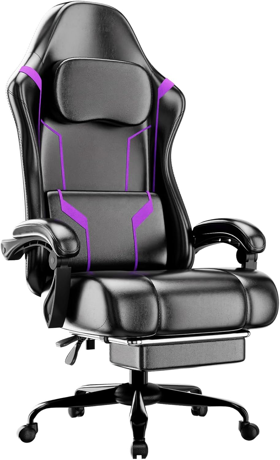 Home Office Chair - Ergonomiczne krzesło gamingowe z poduszką ze
