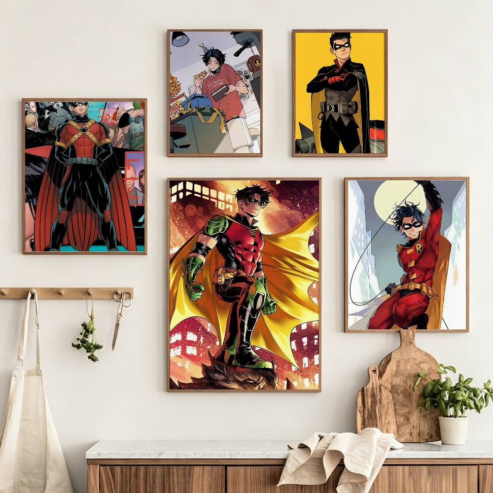 Home Office Tim - R-Robin Damian Wayne Tim Drake Plakat