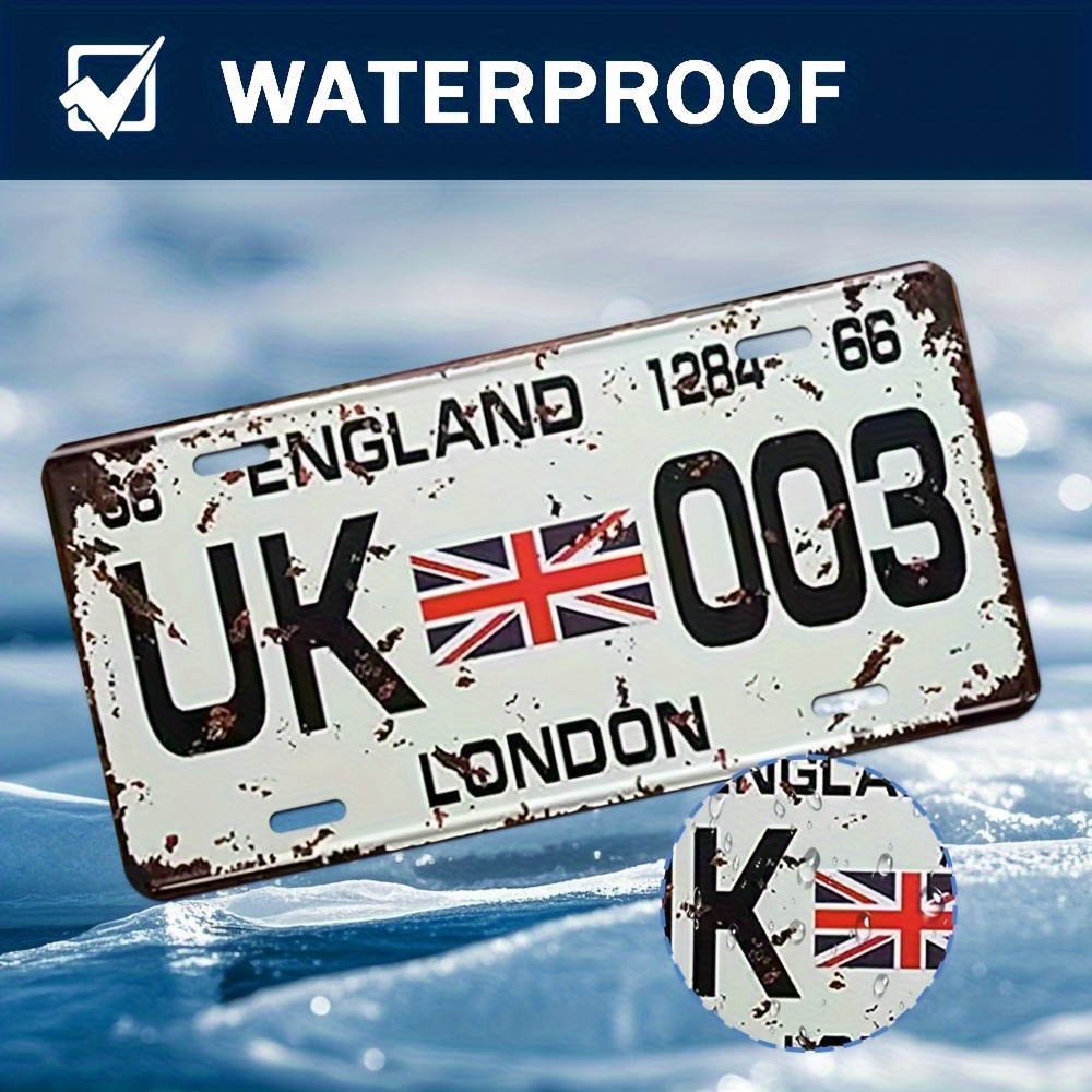 Home Office London - Aluminiowa tablica z numerem rejestracyjnym Londynu