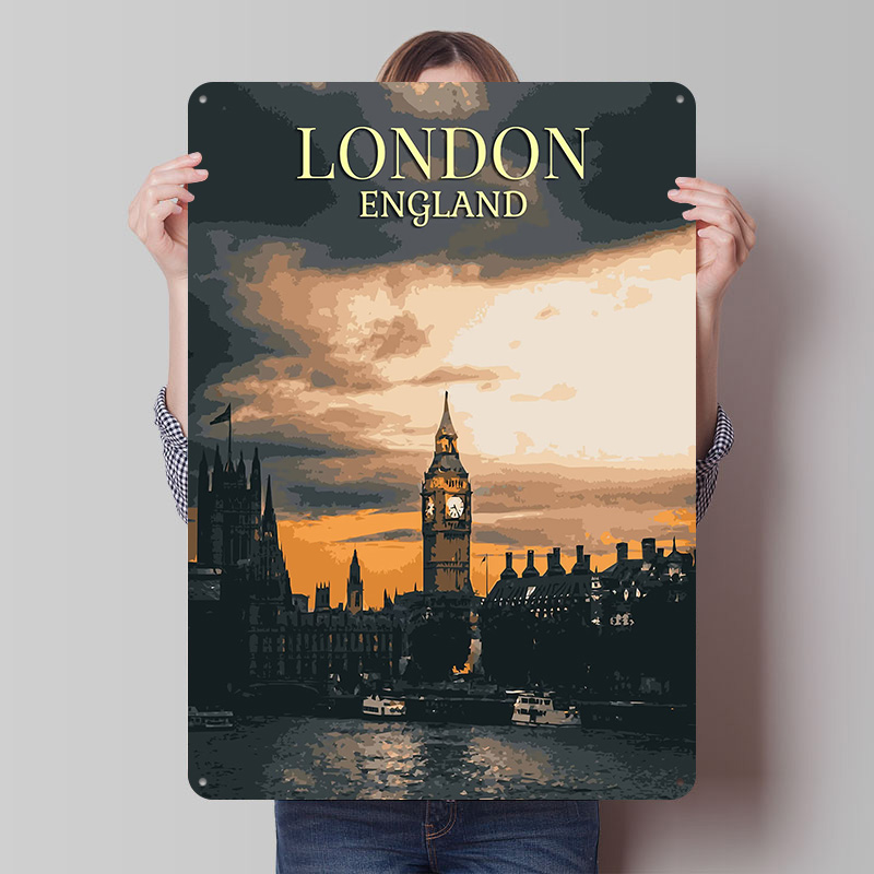 Home Office London - Vintage Plakaty z Blachy z Londynu,