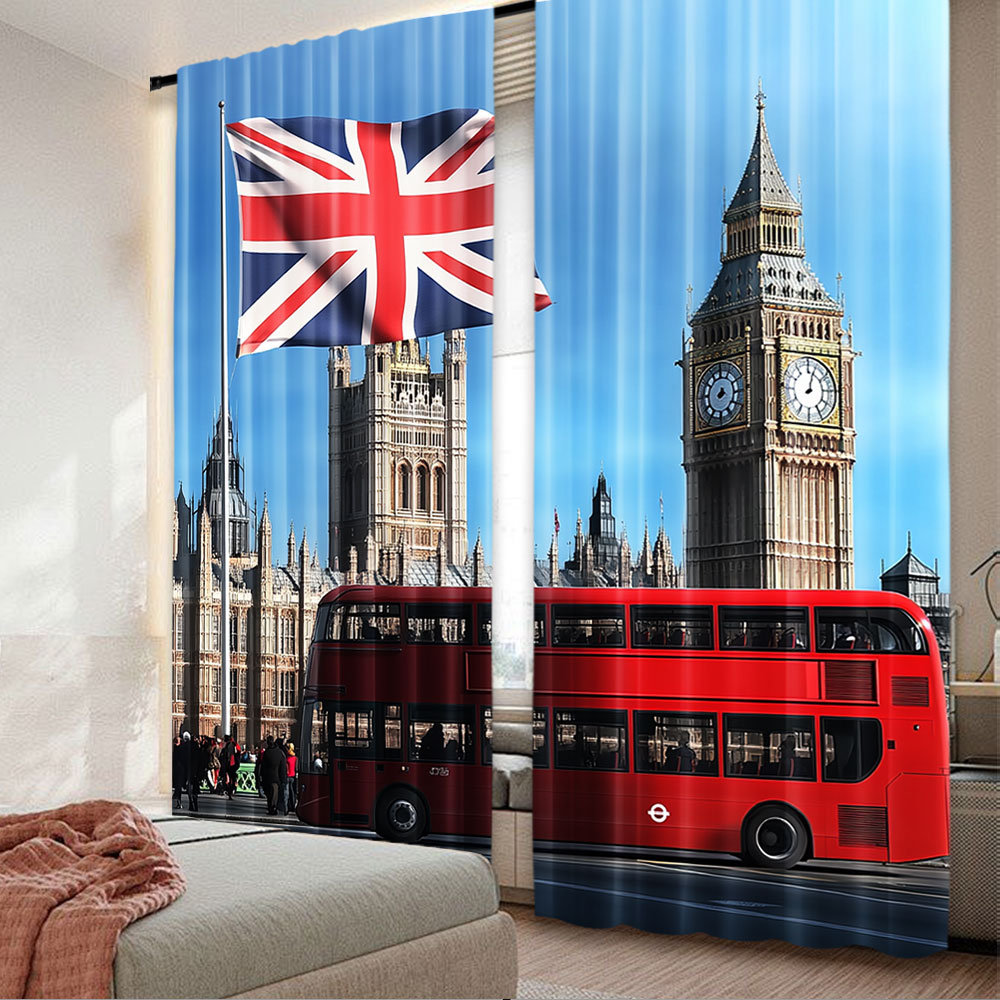 Home Office London - 2 szt. Tło fotograficzne Big Ben