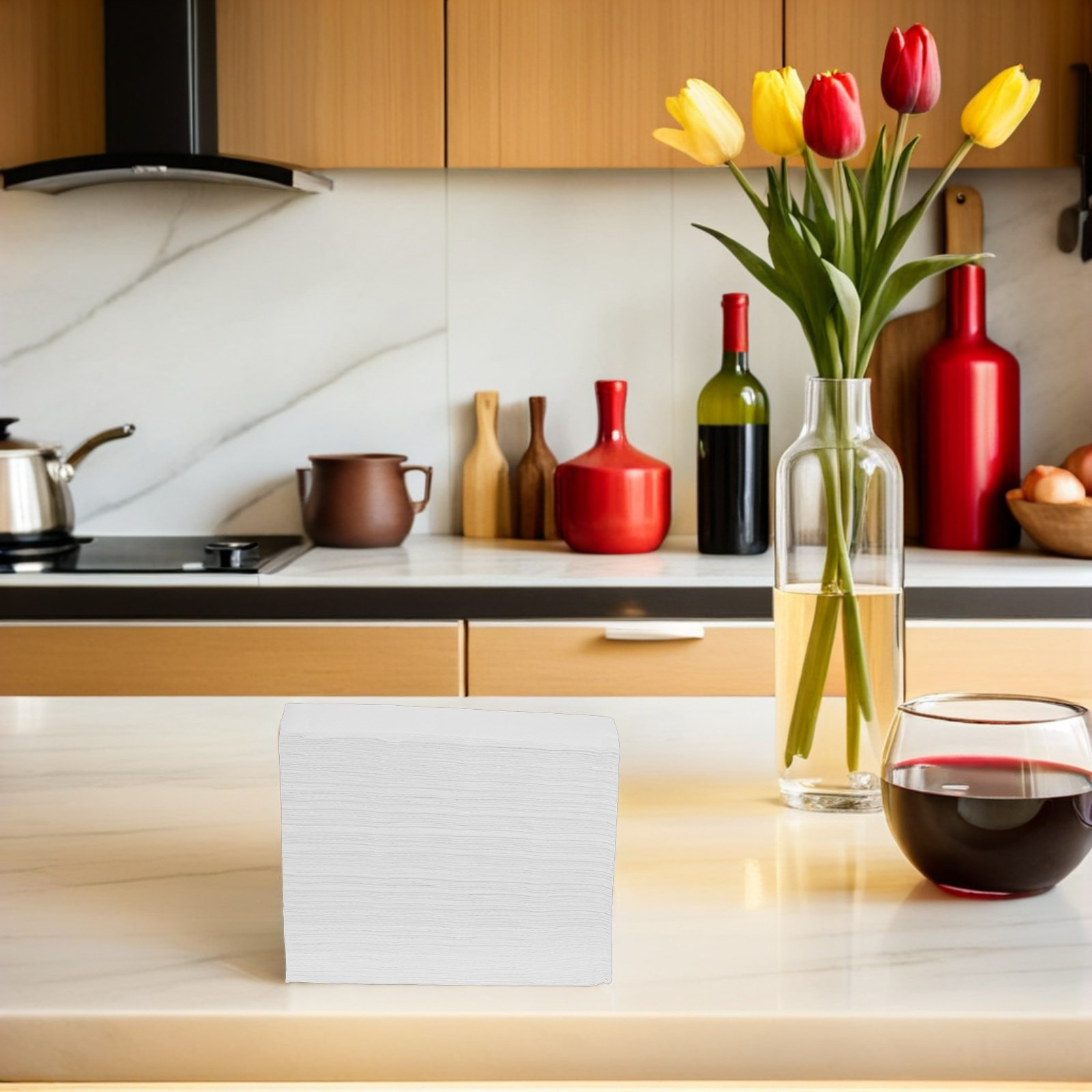 Home Office Kitchen - 400 sztuk grubej, naturalnej włókniny w