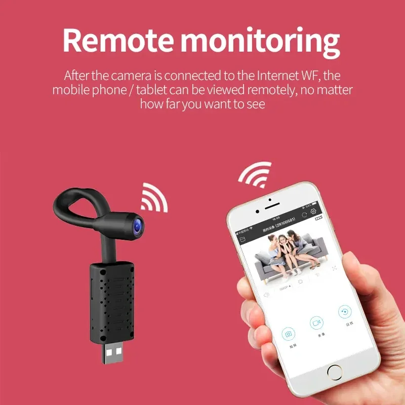 Home Office With View - Kamera WiFi 4K Mini USB Przenośna