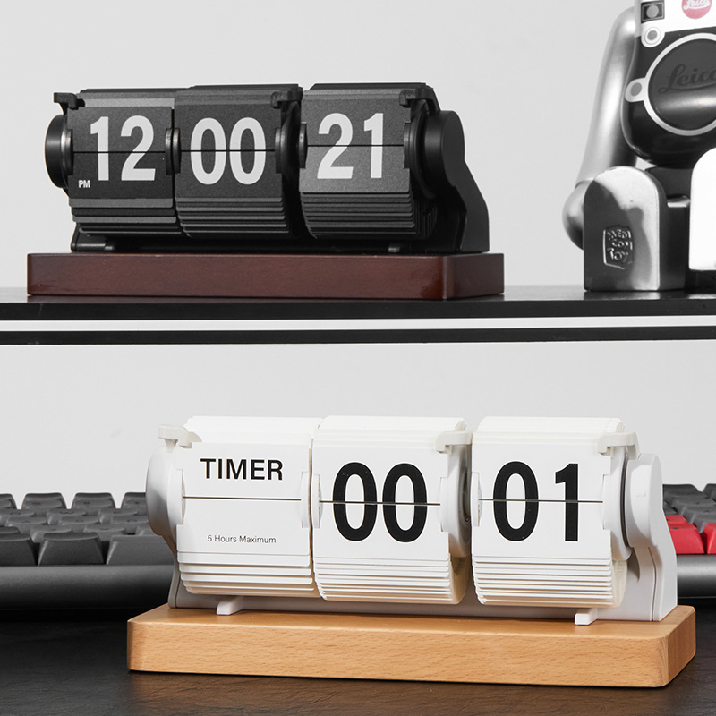 Zegar biurkowy vintage z drewn – Home Office Minimalist recenzja i cena