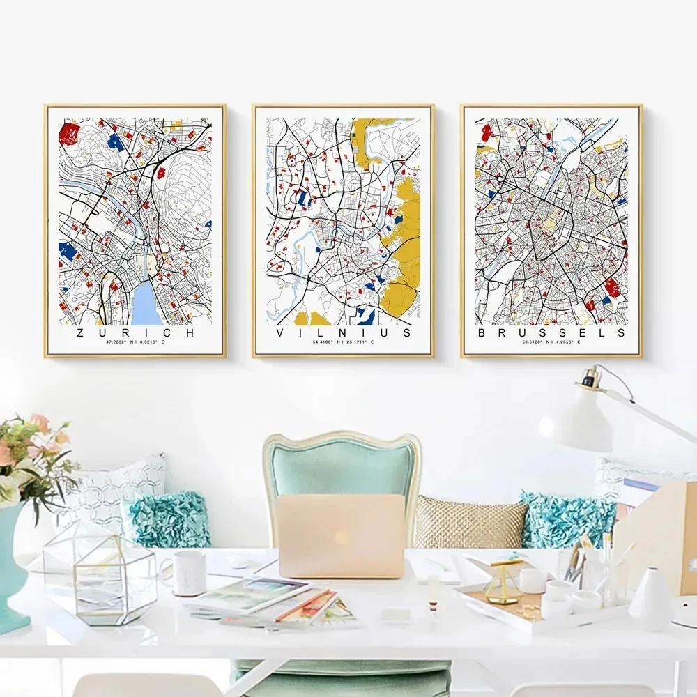 1 szt. Bezramowa mapa świata z – Home Office London recenzja i cena