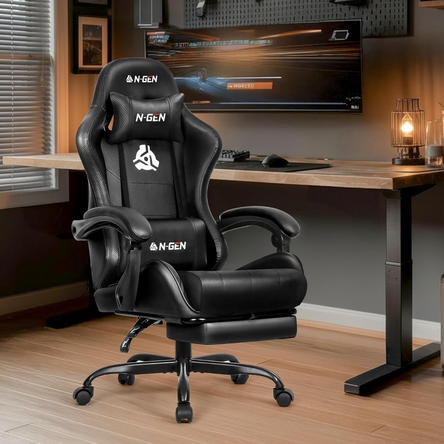 Krzesło gamingowe z podnóżkiem – Home Office Desks recenzja i cena