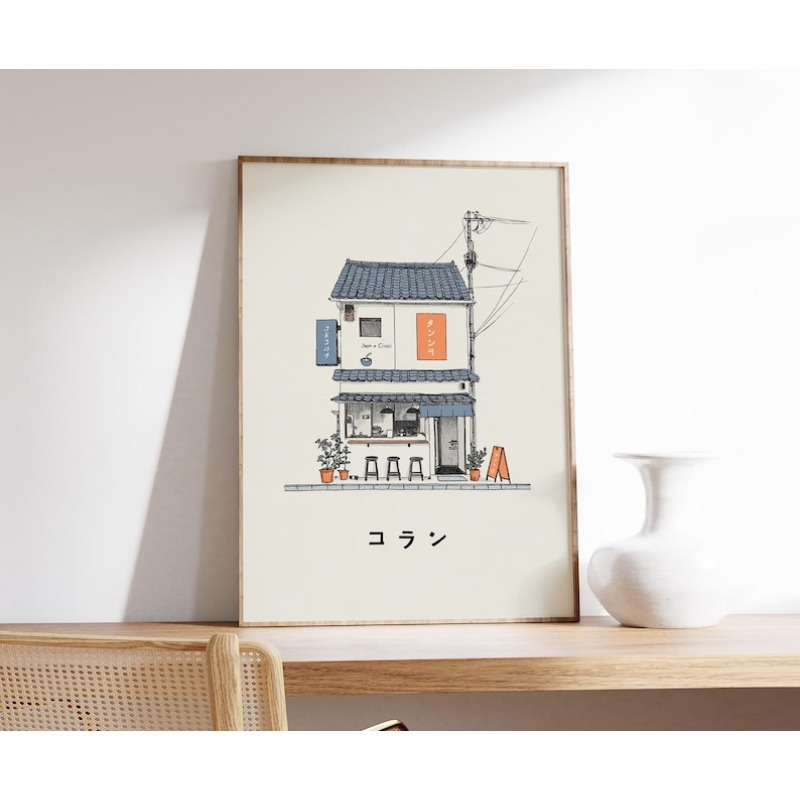 1 szt. Japoński Plakat na Płót – Home Office Minimalist recenzja i cena