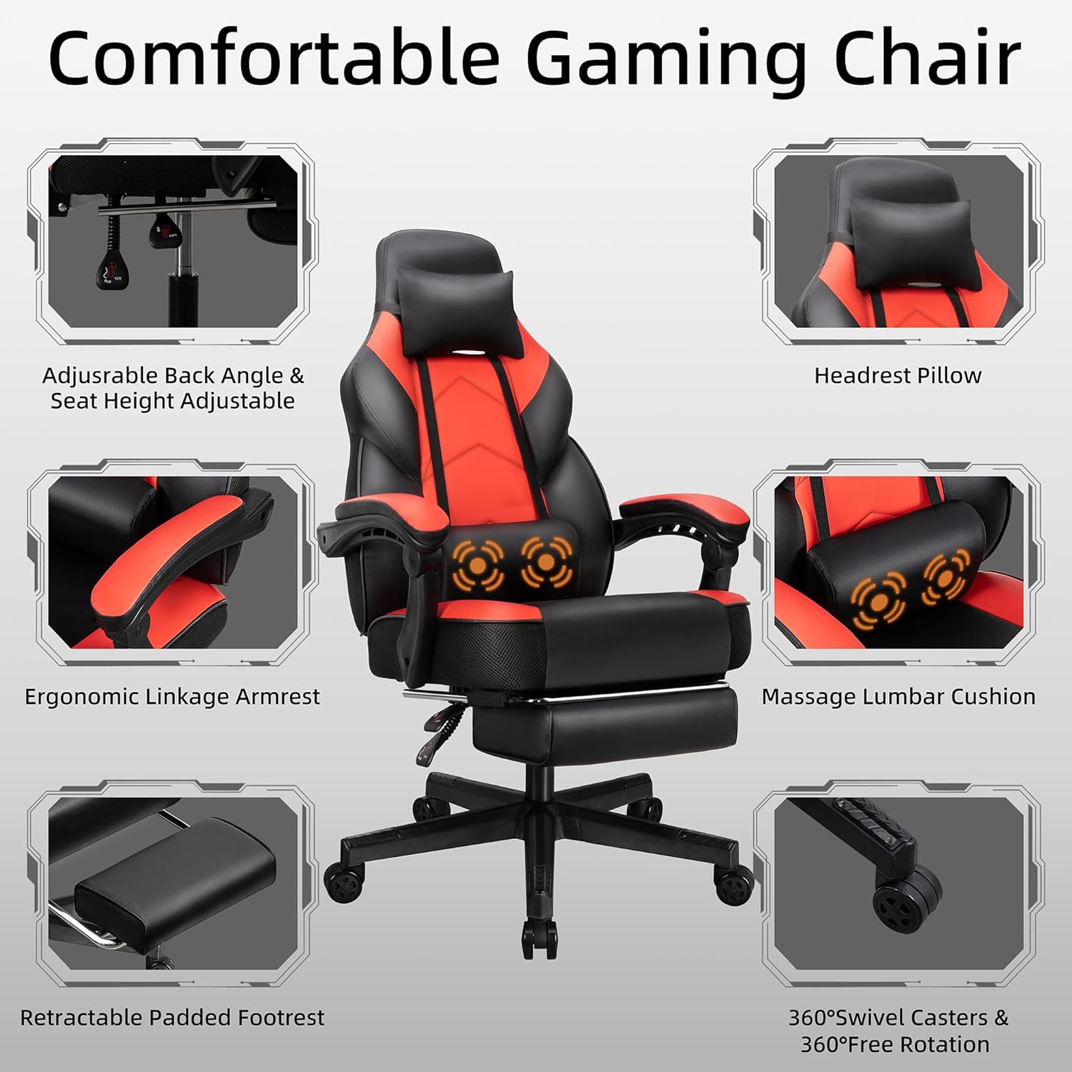 Krzesło gamingowe z podnóżkiem – Home Office Chair recenzja i cena