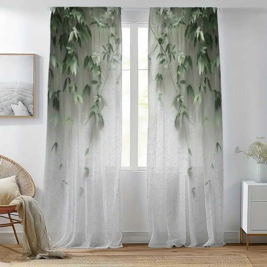 2 szt. Przezroczyste zasłony z – Home Office Minimalist recenzja i cena