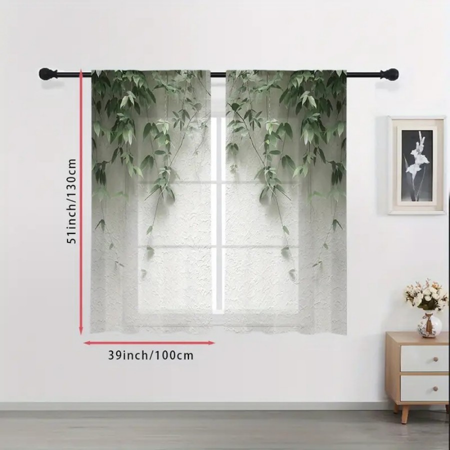 2 szt. Przezroczyste zasłony z – Home Office Minimalist recenzja i cena