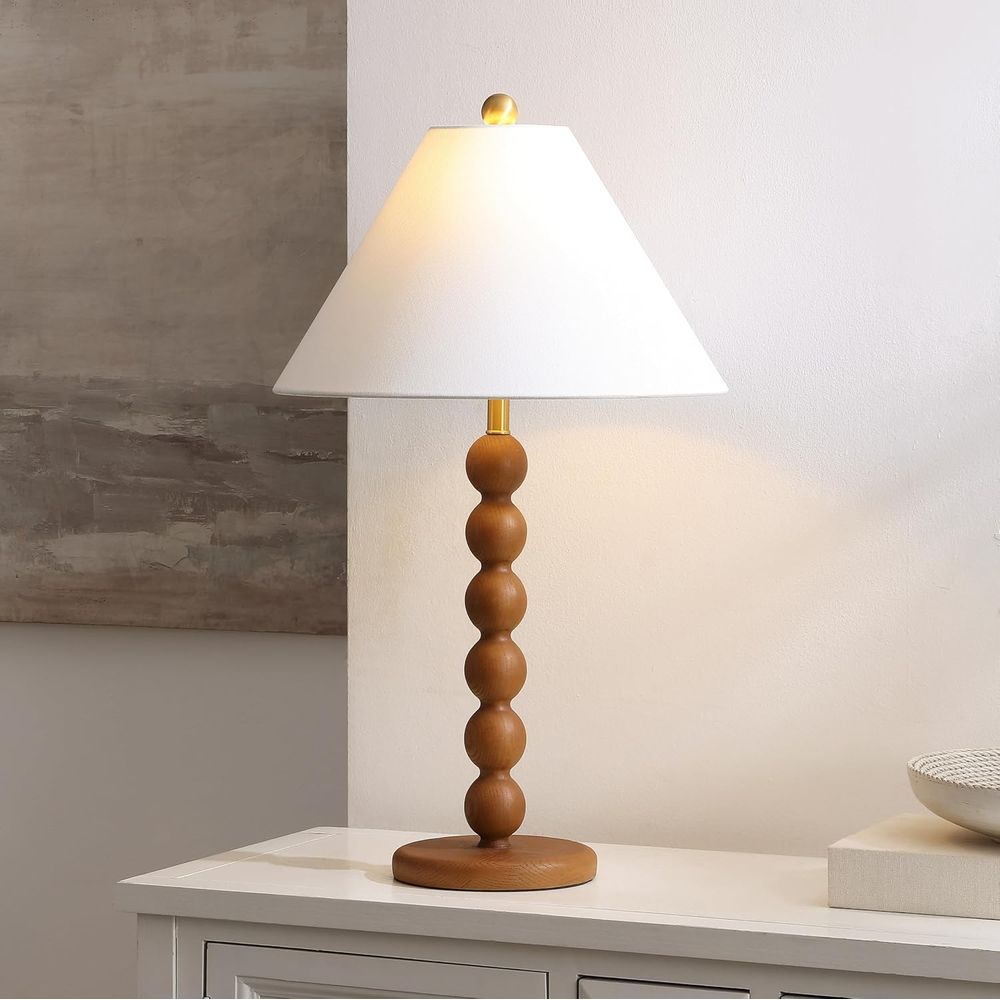 Naturalna brązowa lampa stołow – Home Office Desks recenzja i cena