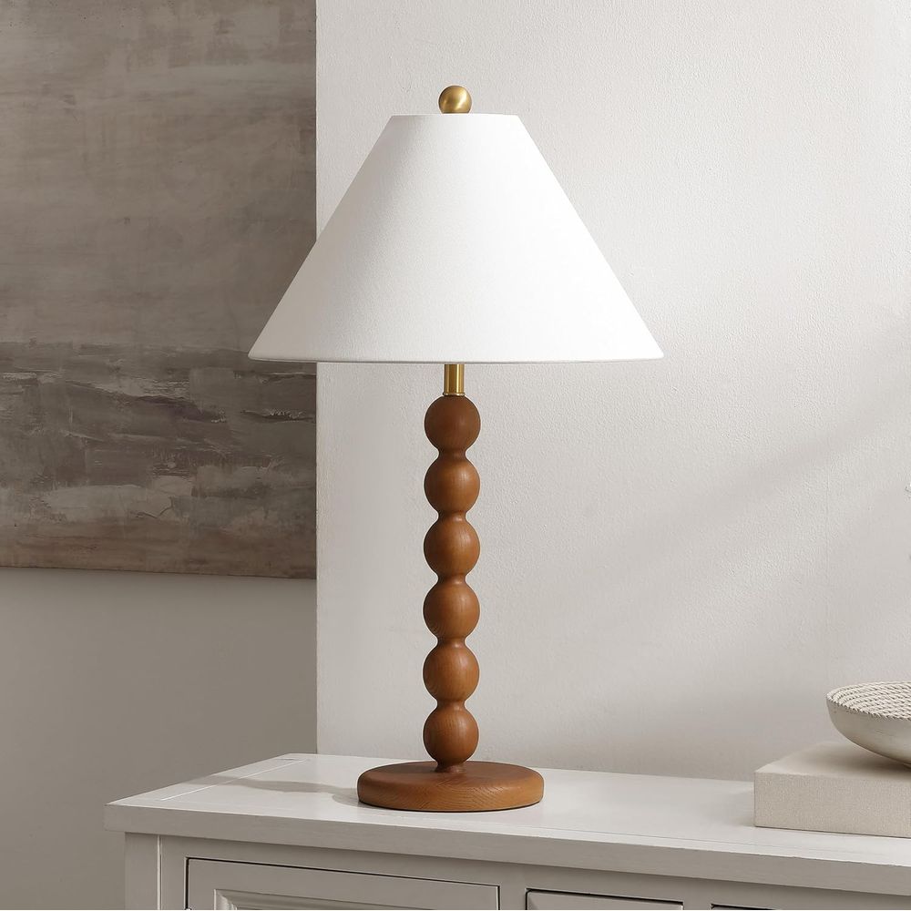 Naturalna brązowa lampa stołow – Home Office Desks recenzja i cena
