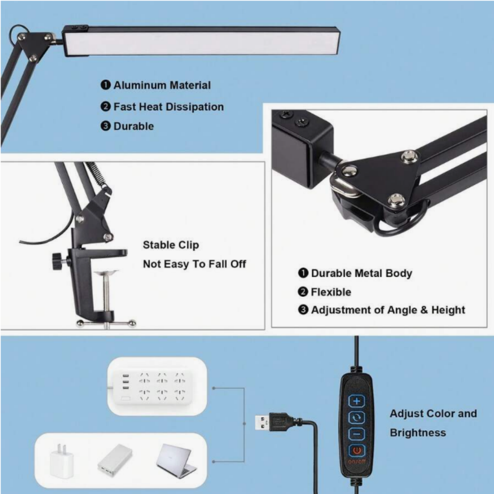 Lampa biurkowa LED do domu, cz – Home Office Desks recenzja i cena