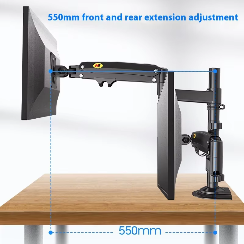 Aluminiowy, czarny uchwyt na m – Monitor Arm Dual recenzja i cena