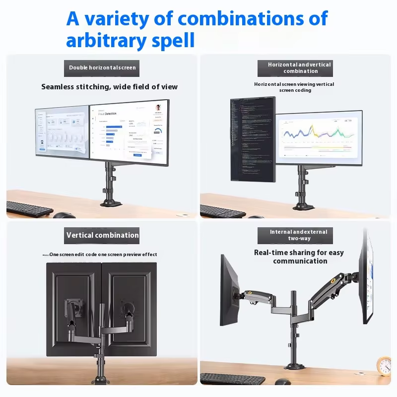 Aluminiowy, czarny uchwyt na m – Monitor Arm Dual recenzja i cena