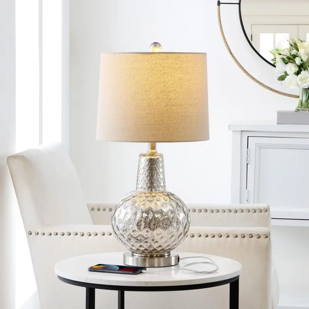 24-calowa srebrno-kremowa lamp – Home Office Desks recenzja i cena