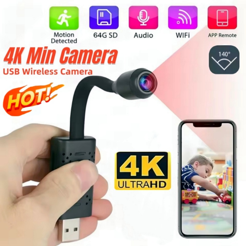 Kamera WiFi 4K Mini USB Przeno – Home Office With View recenzja i cena
